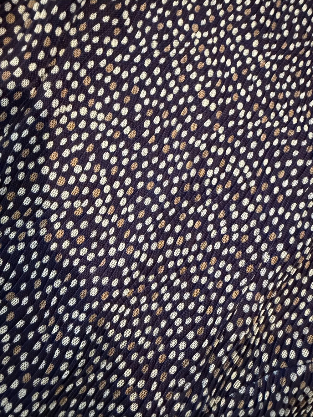 Free People Navy and White Spotted Maxi Dress
